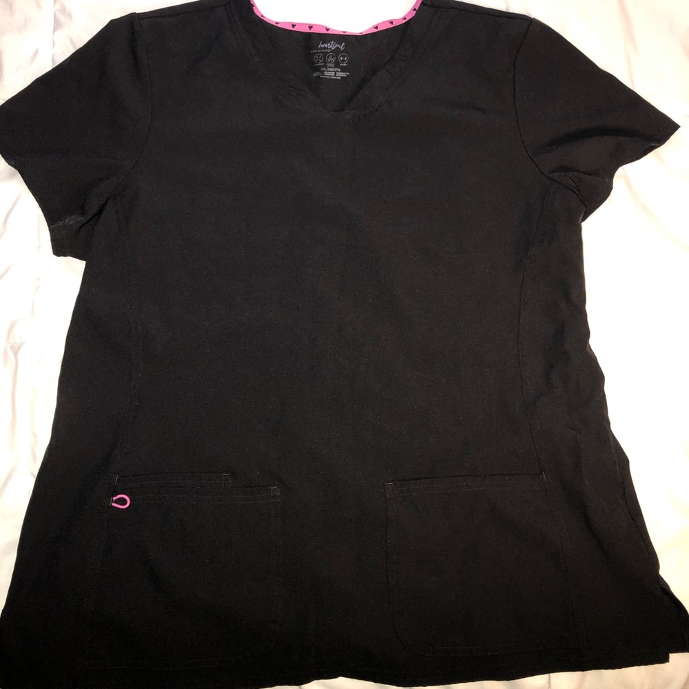 Heart soul scrub top